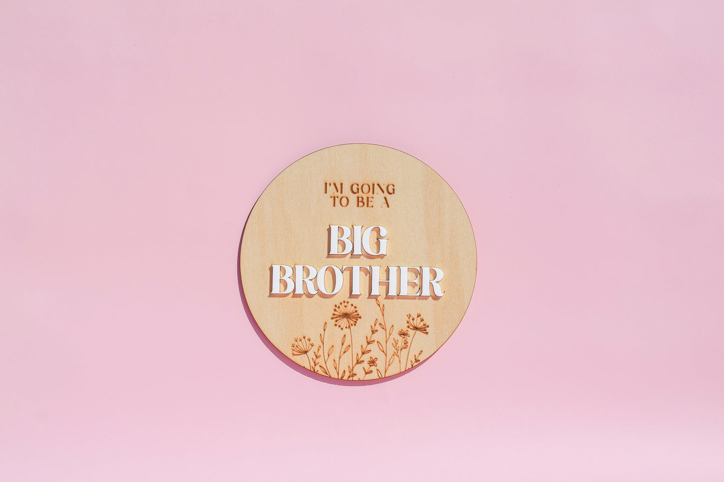 I'm Going to Be a Big Brother / Big Sister Plaque – 3D Acrylic Words