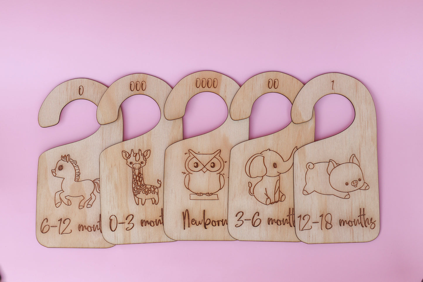 Baby Wardrobe Dividers – Animal Design (Newborn to 18 Months)