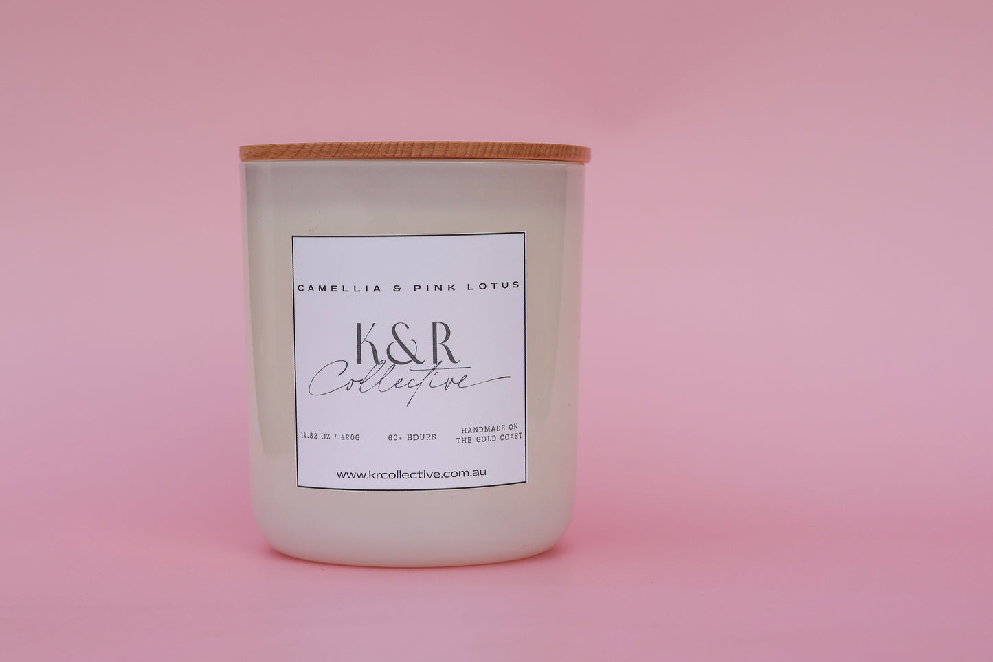 Camellia & Pink Lotus Soy Candle – XL (420g)