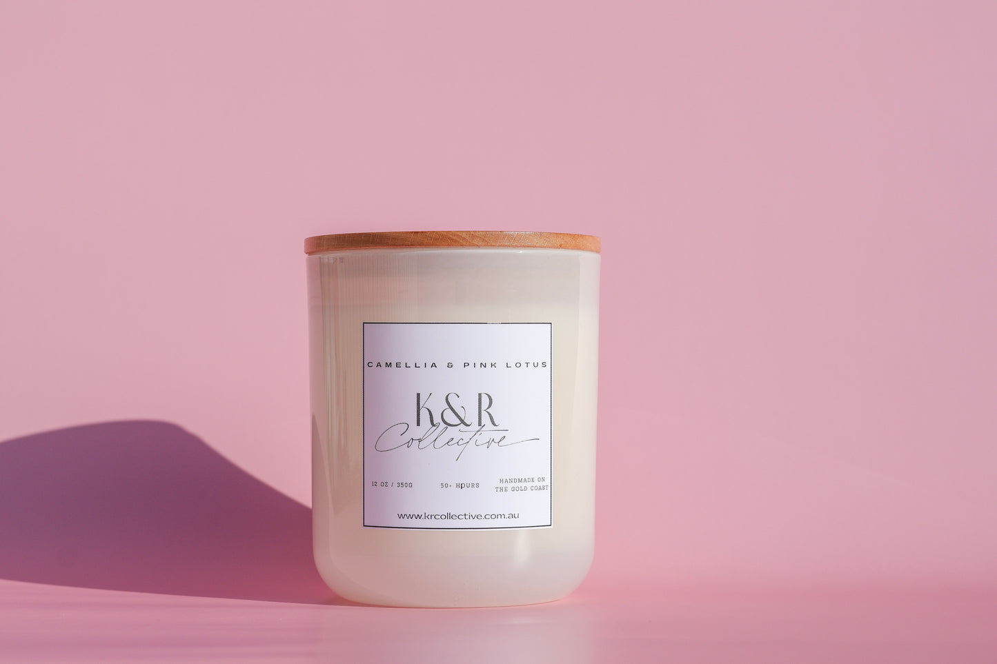 Camellia & Pink Lotus Soy Candle – Large (350g)