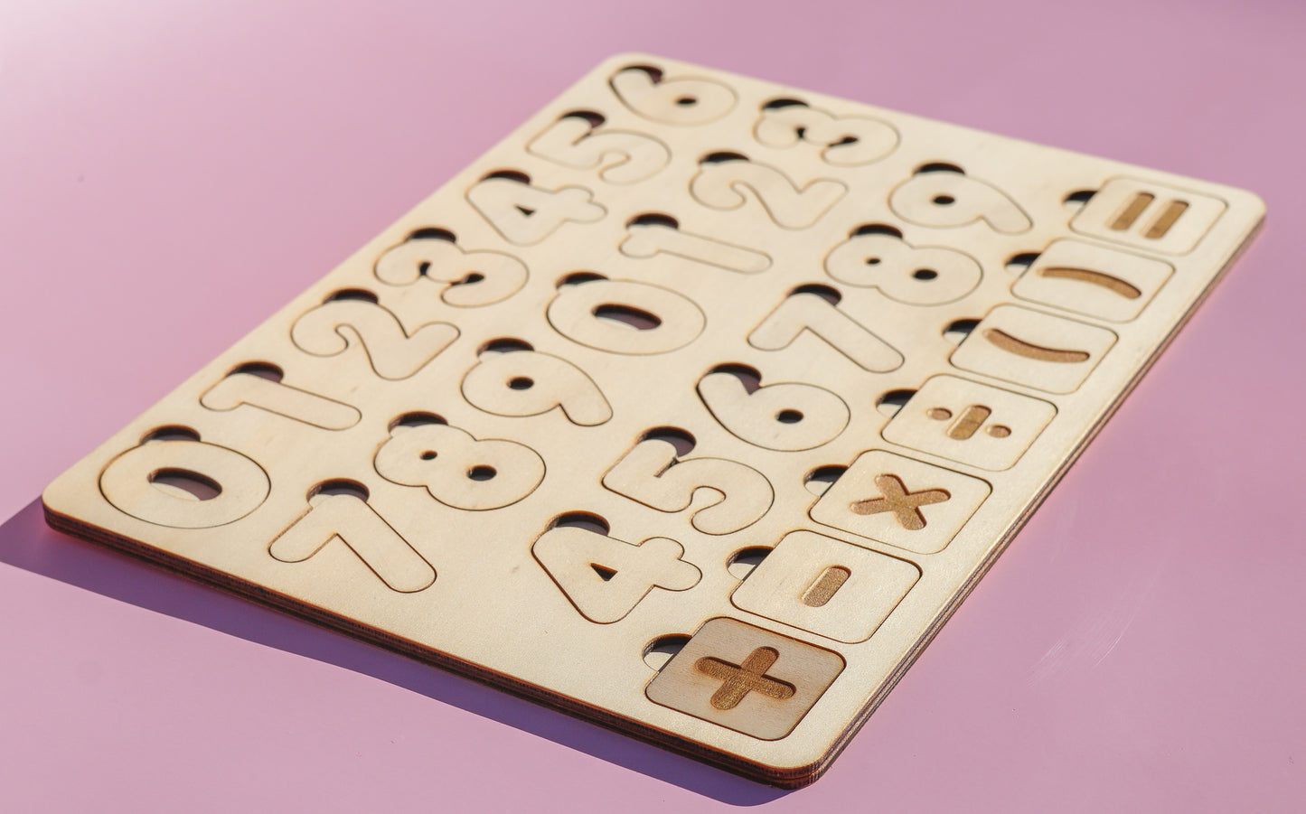 Toddler Maths Puzzle Board – Numbers & Symbols Learning Toy