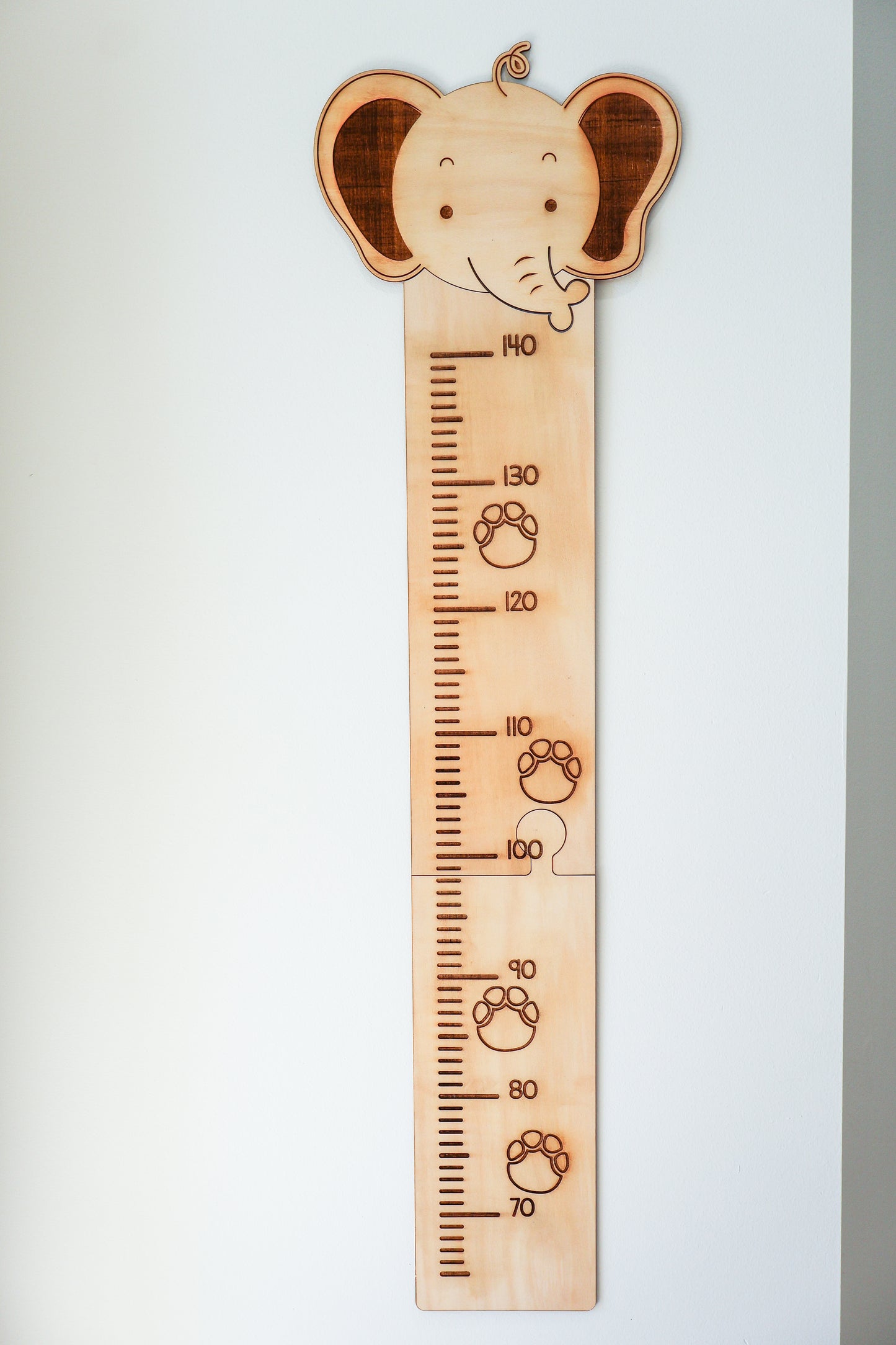 Elephant Growth Chart for Kids – Height Ruler Wall Decor