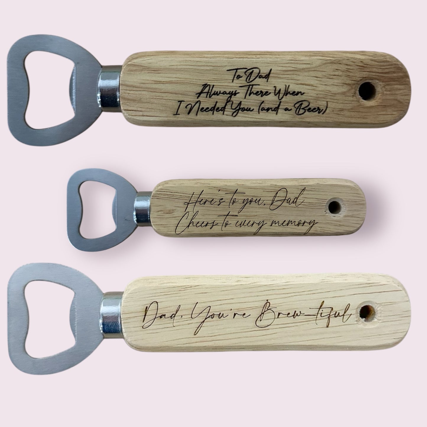 Engraved bottle opener