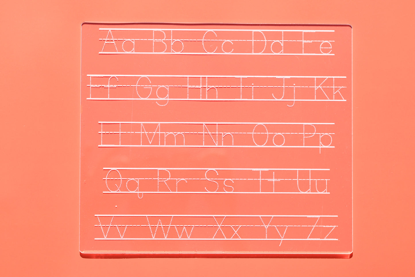 Number & Alphabet Tracing Board – Clear Acrylic Educational Tool for Kids