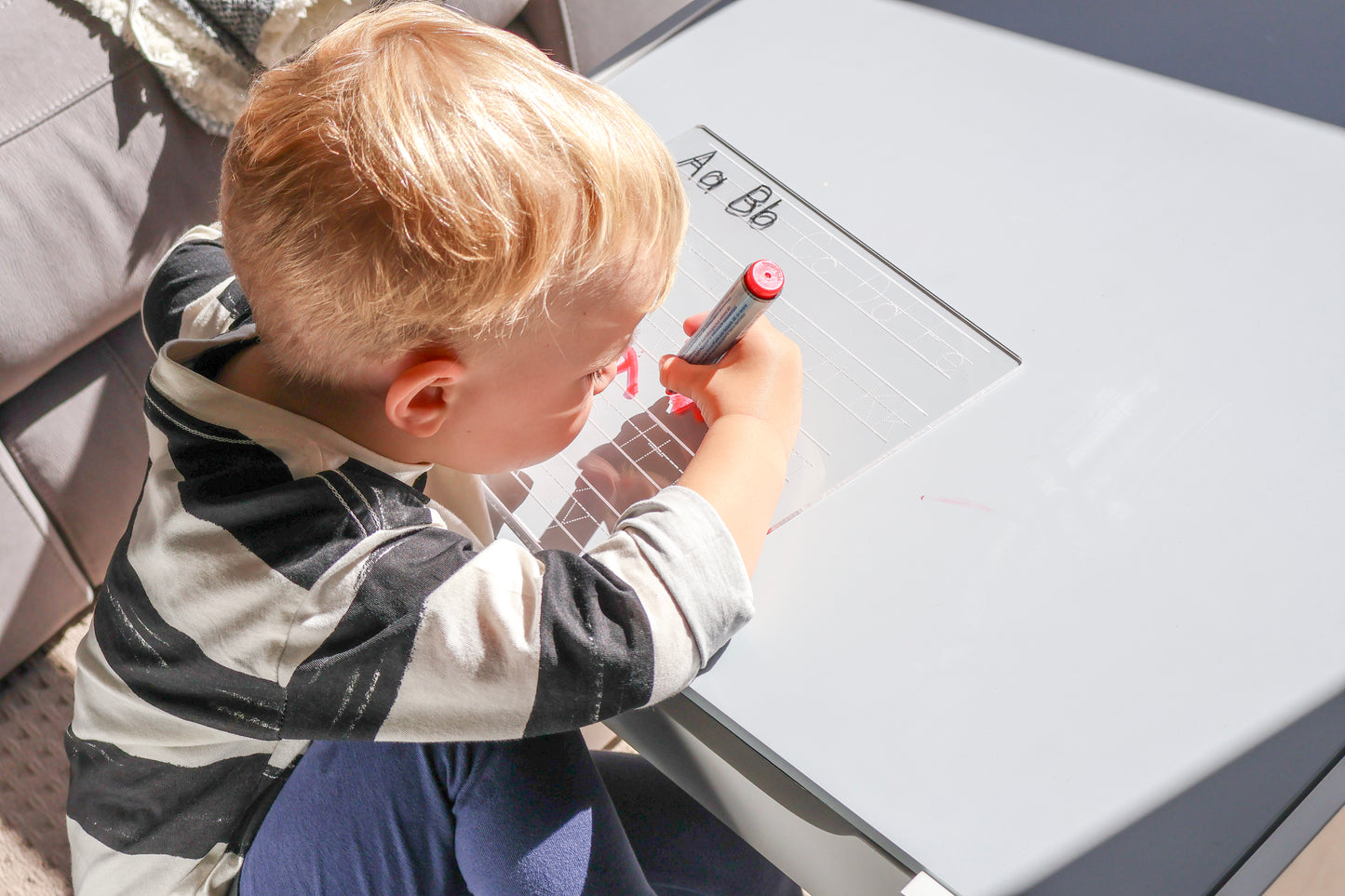 Number & Alphabet Tracing Board – Clear Acrylic Educational Tool for Kids