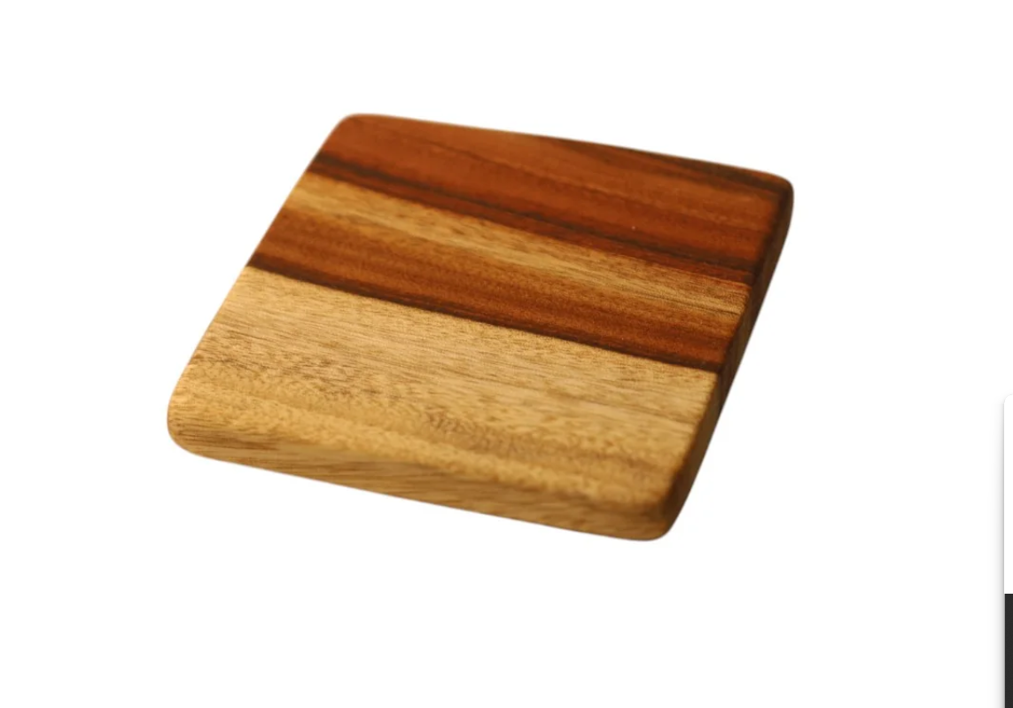 Personalised Camphor Laurel Coasters (Set of 4)