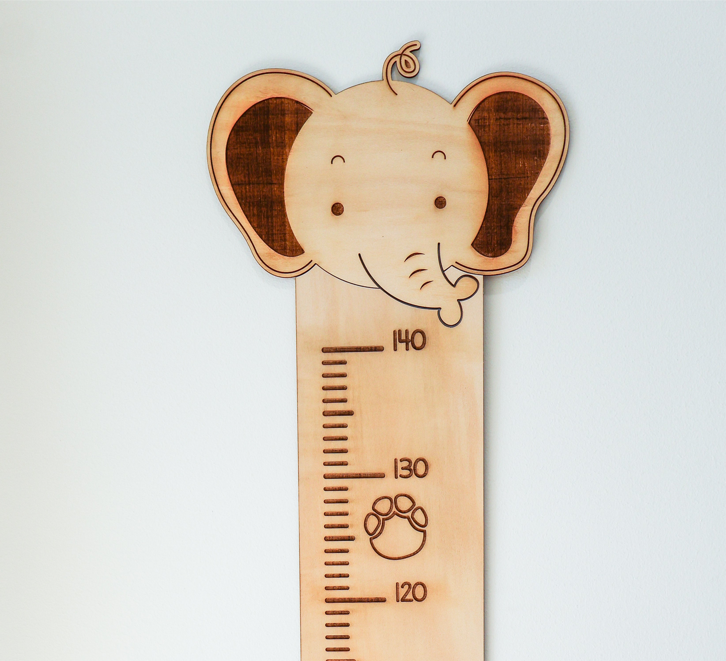 Elephant Growth Chart for Kids – Height Ruler Wall Decor