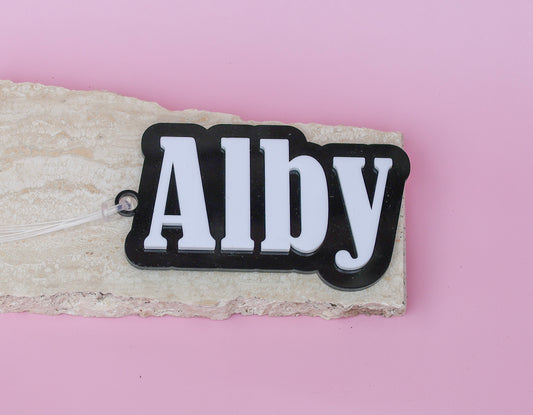 Personalised Acrylic Bag Tag – Custom Name Label