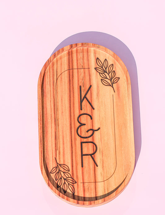 Camphor Laurel Trinket Tray – Custom Name or Message