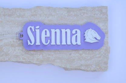 Personalised Acrylic Bag Tag – Custom Name Label