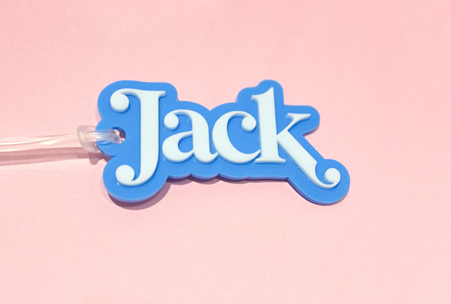 Personalised Acrylic Bag Tag – Custom Name Label