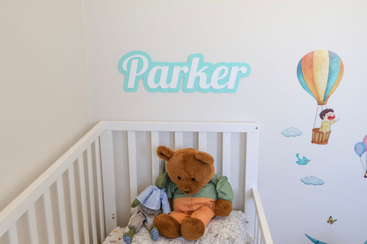 Personalised Acrylic Name Sign – Custom Wall Decor (30cm–80cm)