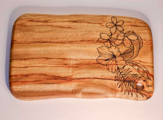 Large Engraved Cutting Board – Camphor Laurel with Multiple Design Options K&R Collective