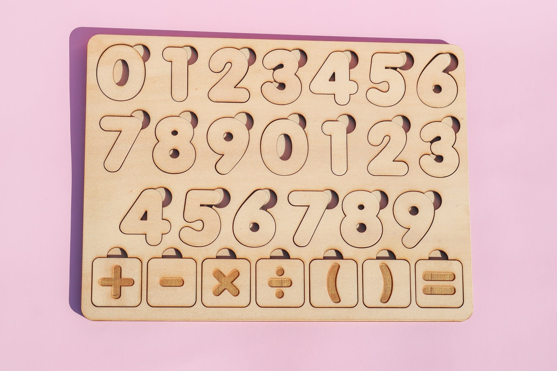 Toddler Maths Puzzle Board – Numbers & Symbols Learning Toy