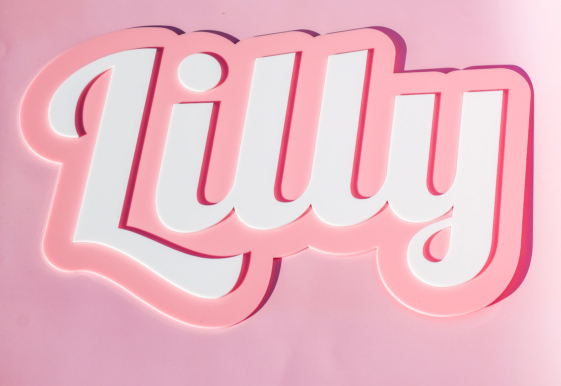 Personalised Acrylic Name Sign – Custom Wall Decor (30cm–80cm)