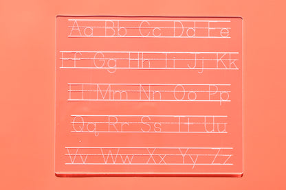 Number & Alphabet Tracing Board – Clear Acrylic Educational Tool for Kids