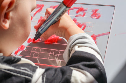 Number & Alphabet Tracing Board – Clear Acrylic Educational Tool for Kids
