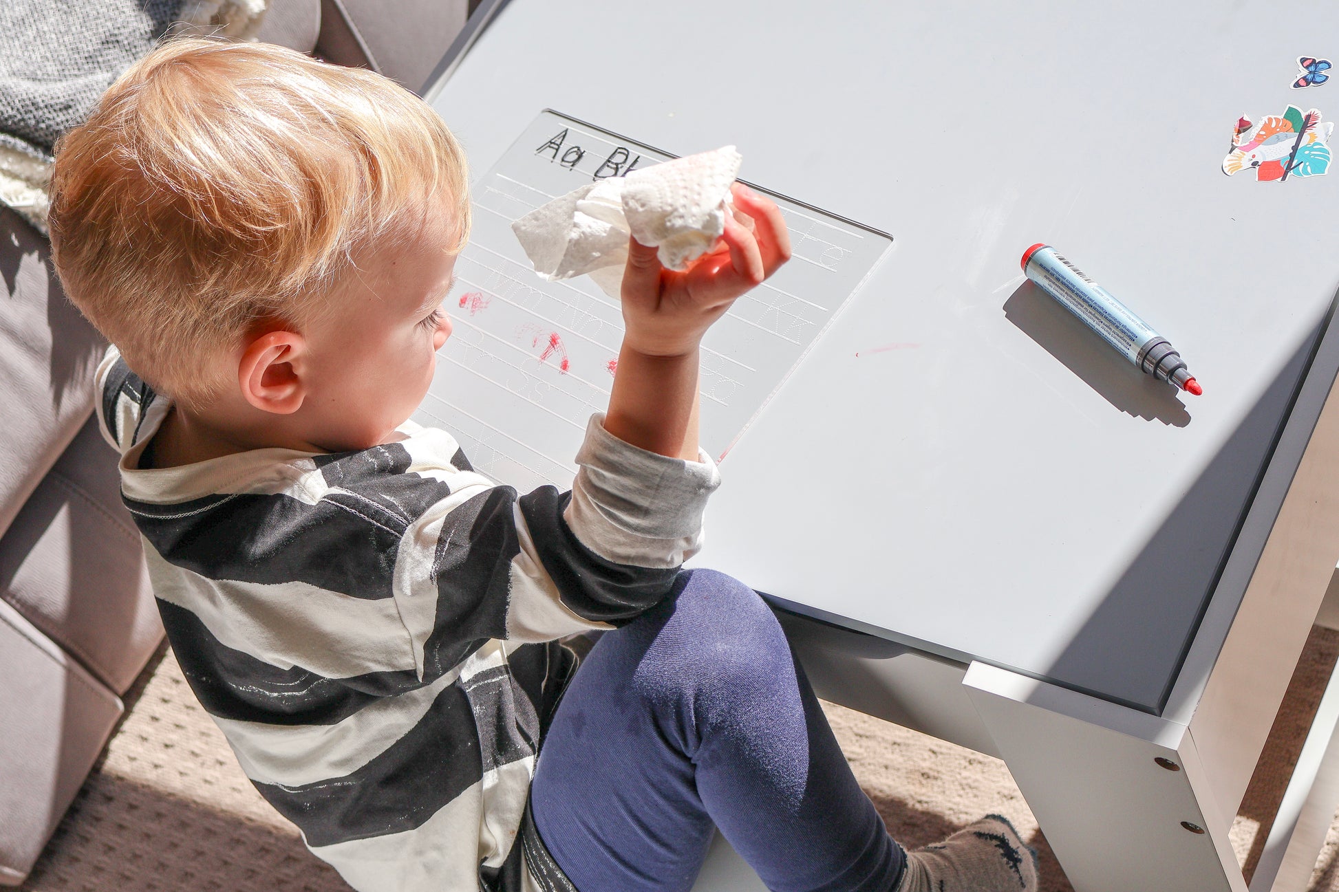 Number & Alphabet Tracing Board – Clear Acrylic Educational Tool for Kids