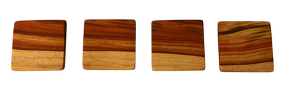 Personalised Camphor Laurel Coasters (Set of 4)